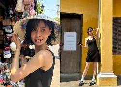 Mỹ nhân "Itaewon Class" - Kwon Nara: đội nón lá, gánh hàng rong tại Hội An