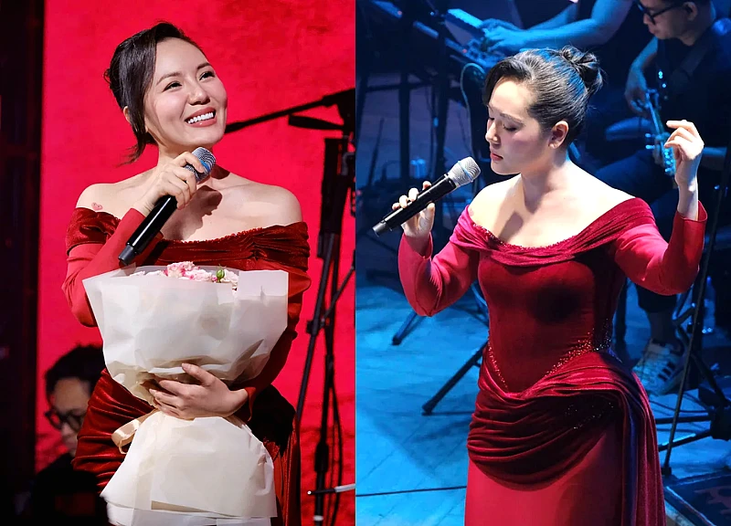 Phuong Linh spontaneously sang a song requested by netizens, giving them goosebumps and prompting a strange comment?