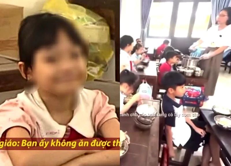 The contradictory statements of the teacher and the student's response in the VTV24 news report?