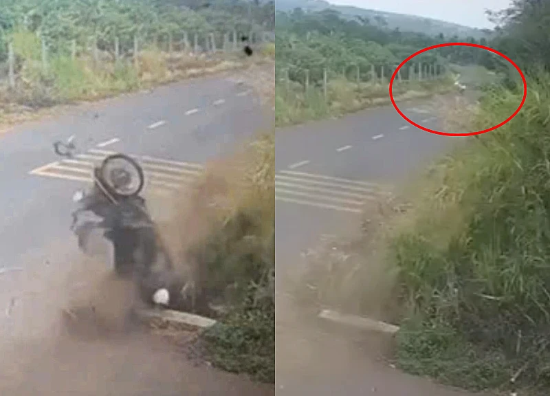 Verification of the clip showing a male student in Dak Lak getting into trouble, and the car behind him coldly turning around?