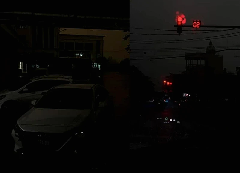 The bright sky over Hung Yen suddenly darkened in the middle of the day, prompting netizens to stockpile supplies?