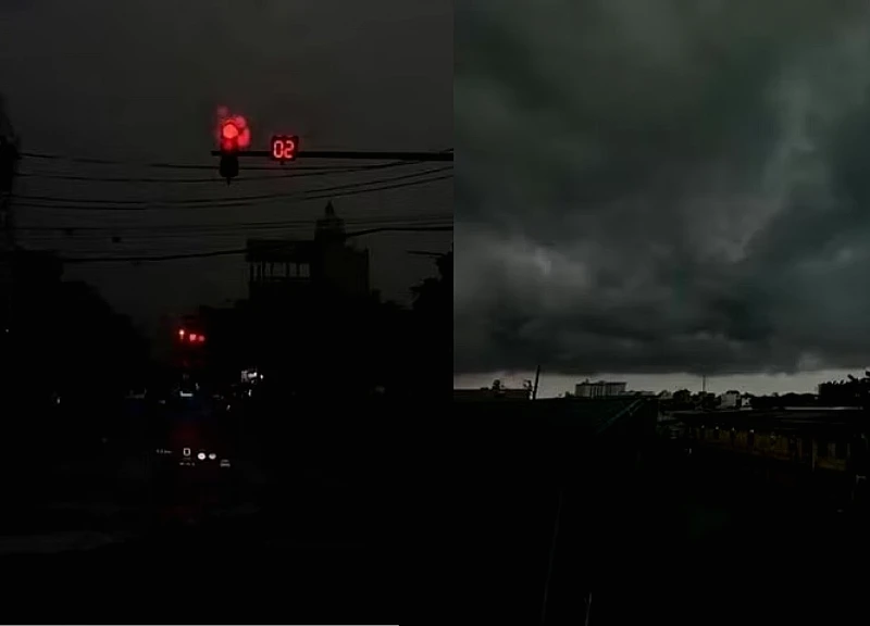 Strange phenomenon: The sky over Hanoi darkened in the middle of the day, what is the cause?