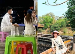 Hoa Minzy reveals photos of her having dinner with her boyfriend in Hue, hinting at wedding plans for 2027.