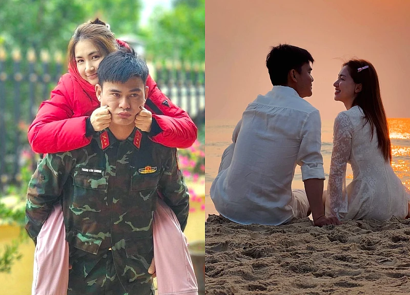 Hòa Minzy và Văn Cương trốn bé Bo đi chơi riêng, công khai gọi vợ bằng 2 từ này