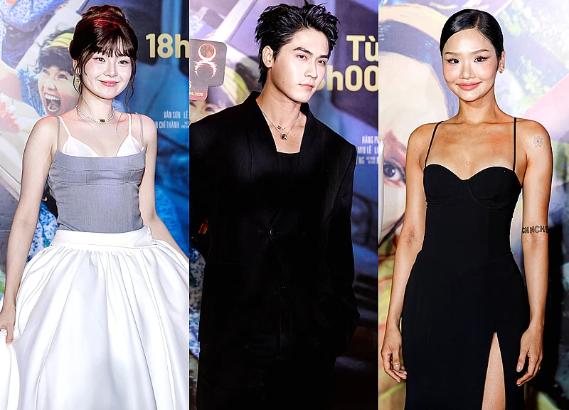 Thảm đỏ Đại Tiệc Trăng Máu 8: Tam Triều Dâng - Võ Điền Gia Huy đẹp đôi chết mất, visual Miu Lê gây sốc MXH